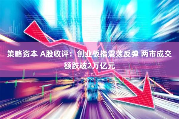 策略资本 A股收评：创业板指震荡反弹 两市成交额跌破2万亿元