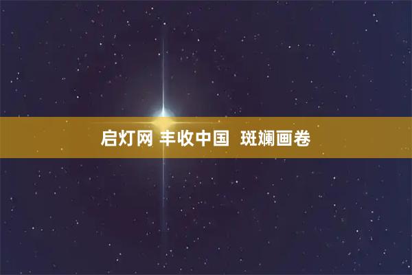 启灯网 丰收中国  斑斓画卷