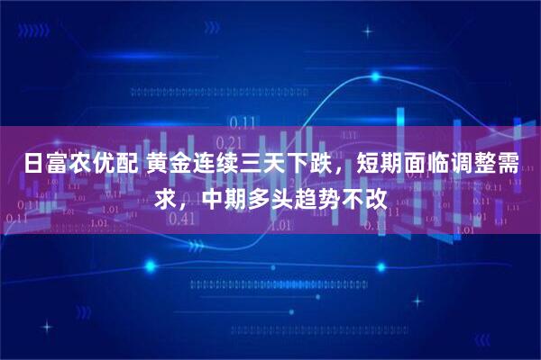 日富农优配 黄金连续三天下跌，短期面临调整需求，中期多头趋势不改