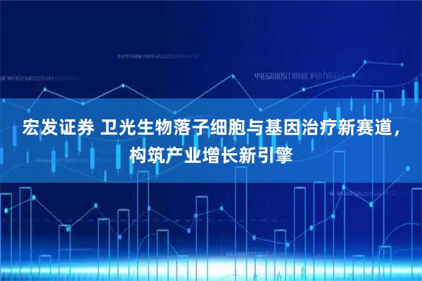 宏发证券 卫光生物落子细胞与基因治疗新赛道，构筑产业增长新引擎
